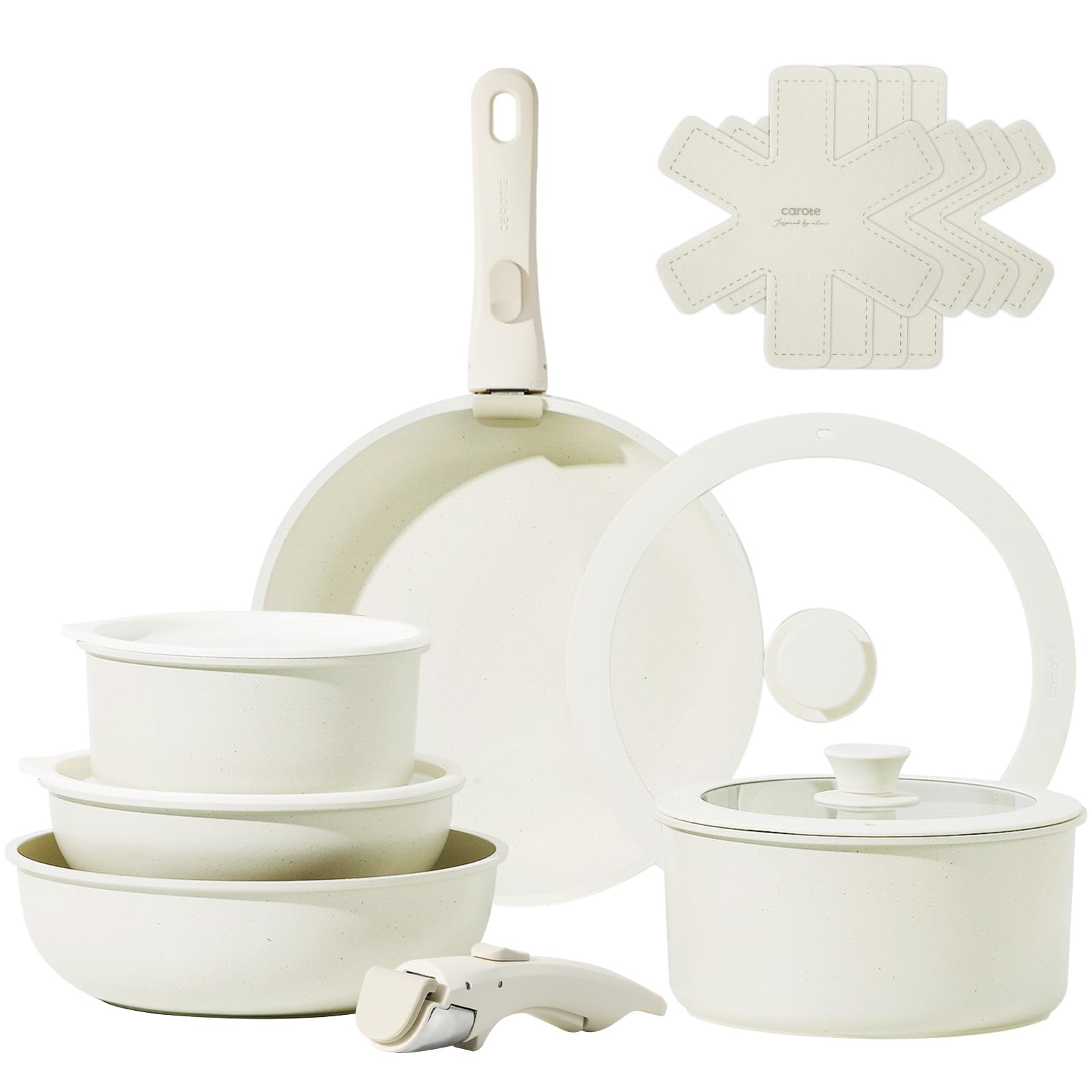 Amazon.co.jp: CAROTE カローテ フライパンセット15点 鍋セット IH